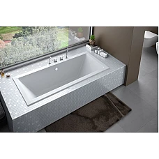 Ванна акриловая Quadro Slim 180х80 без ног