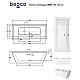Ванна отдельностоящая BESCO VERA 180x80 с сифоном, без панели