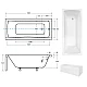Ванна прямоугольная BESCO OPTIMA 140x70 2024908