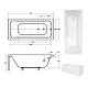 Ванна прямокутна BESCO OPTIMA 160x70 2025108