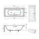Ванна прямокутна BESCO QUADRO 165x75 2025608
