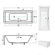 Ванна прямоугольная BESCO QUADRO 175x80 2025908