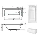 Ванна прямокутна BESCO TALIA 120x70 2026808