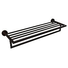 Черный полотенцедержатель с полкой Bemeta Dark 104219070 500 мм
