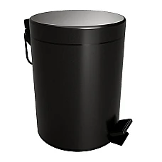 Чорне відро для сміття 5 л Bemeta Dark 104315010