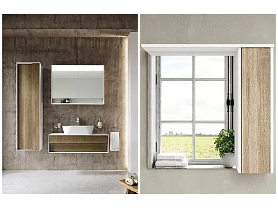 Установка умивальника із тумбою