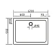 Душовий піддон EGER SMC 120x90 599-1290S