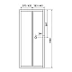 Душові двері Eger bifold 599-163-80(h) 80x195