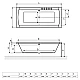 Ванна акриловая прямоугольная 1800x800 Excellent Aquaria Lux (WAEX.AQU18WH)