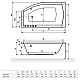 Ванна акриловая угловая 1500x850 Excellent Magnus праваяя (WAEX.MGP15WH)