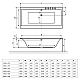 Ванна акриловая прямоугольная 1700x755 Excellent PRYZMAT (WAEX.PRY17WH)