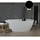 Чорна ванна Fancy Marble Albert з литого каменю 175x77 10175001