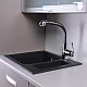 Чорна кухонна мийка Fancy Marble Arizona з граніту 105060004