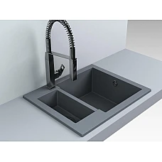 Кухонна мийка Fancy Marble Arizona з граніту 105060013, gray