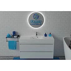 Шафа нижня з умивальником Narva 1200 Fancy Marble Barbados C-Line