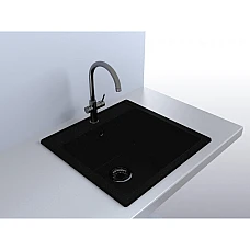 Черная кухонная мойка Fancy Marble Bodrum 510, black