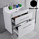 Черная тумба с умывальником Fancy Marble Devon 80