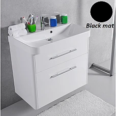 Черная тумба с умывальником Fancy Marble Devon 80