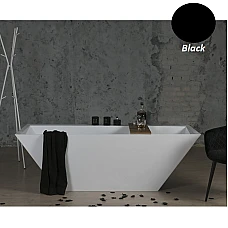 Чорна ванна окремостояча Fancy Marble Edward 180x80 11180001