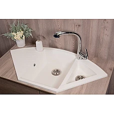 Кухонна мийка Fancy Marble Europe 113060001, колір білий