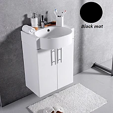 Чорна тумба з умивальником Fancy Marble Ibiza 50