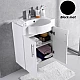 Чорна тумба з умивальником Fancy Marble Ibiza 60