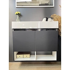 Шафа нижня з умивальником Tristi 800 Fancy Marble Itaka 282 L/R