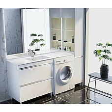 Шафа нижня з умивальником Lauretta 1500L Fancy Marble Jamaica 1500L