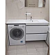 Шафа нижня з умивальником Lauretta 1500R Fancy Marble Jamaica 1500R