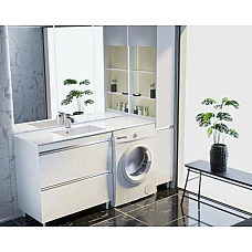 Шафа нижня з умивальником Lauretta 1500R Fancy Marble Jamaica 1500R