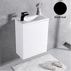 Черная тумба с умывальником Fancy Marble Java 50 SM-282