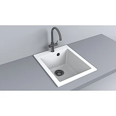 Кухонная мойка Fancy Marble Jersey 410, белая