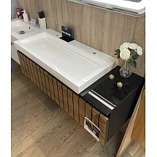 Тумба Milos 1000 з умивальником Agness 1000 Fancy Marble 