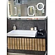 Тумба Milos 1250 с умывальником Agness 1250 Fancy Marble