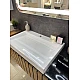 Тумба Milos 1250 с умывальником Agness 1250 Fancy Marble