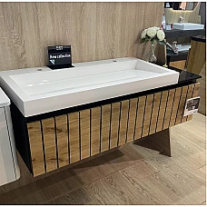 Тумба Milos 1250 з умивальником Agness 1250 Fancy Marble 