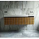 Тумба Milos 1250 с умывальником Agness 1250 Fancy Marble