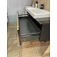 Тумба Milos 1250 с умывальником Agness 1250 Fancy Marble