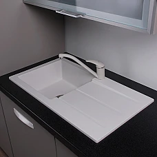 Кухонная мойка Fancy Marble Tennessee 106080001, цвет белый