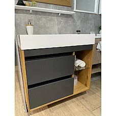 Шафа нижня Trinidat з умивальником Shelly Fancy Marble 