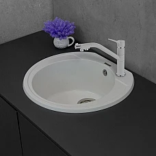 Кухонная мойка Fancy Marble Tuluza 107050001, цвет белый