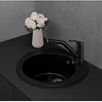 Черная кухонная мойка Fancy Marble Tuluza 107050004