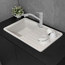 Кухонна мийка Fancy Marble Versal 109070001, колір білий