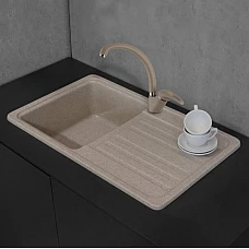 Кухонна мийка Fancy Marble Versal 109070007, колір пісочний