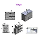 Тумба с умывальником Fancy Marble Wega 900 L/R