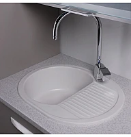 Кухонная мойка Fancy Marble Yuta 102060001, цвет белый