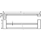Полотенцедержатель двойной Matt Black Hansgrohe AddStoris 41743670