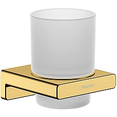 Стакан подвесной Polished Gold Optic/стекло Hansgrohe AddStoris 41749990