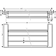 Полочка для полотенец с держателем Matt White Hansgrohe AddStoris 41751700