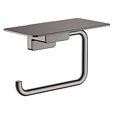 Держатель бумаги с полкой Brushed Black Hansgrohe Addstoris 41772340